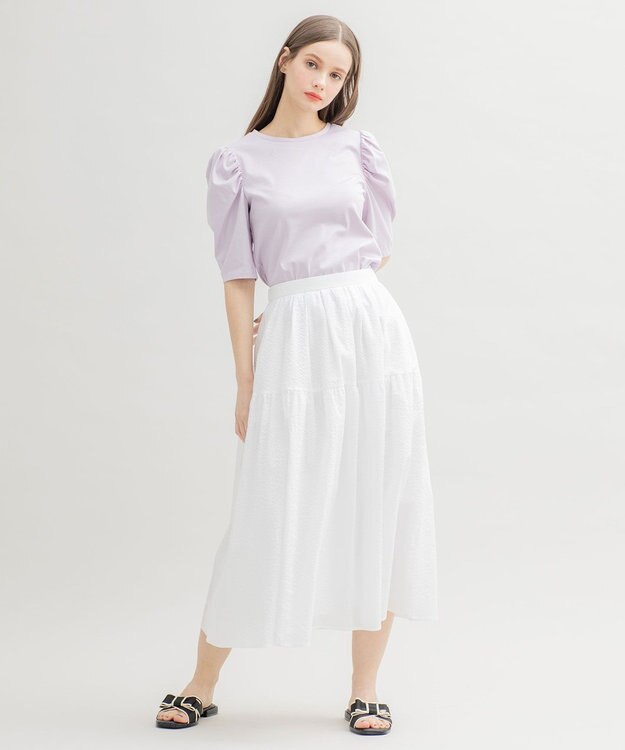 TOCCA 【洗える！】SOLEIL ボリューム袖トップス ライラック系