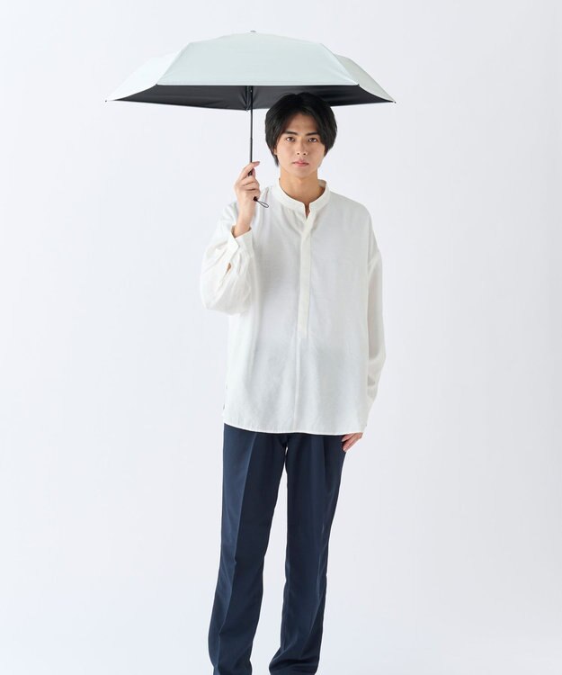 MOONBAT 【遮光100％/超軽量 /雑誌掲載】マジで軽い傘 晴雨兼用折りたたみ日傘 50cm マジカルテックプロテクション ホワイト