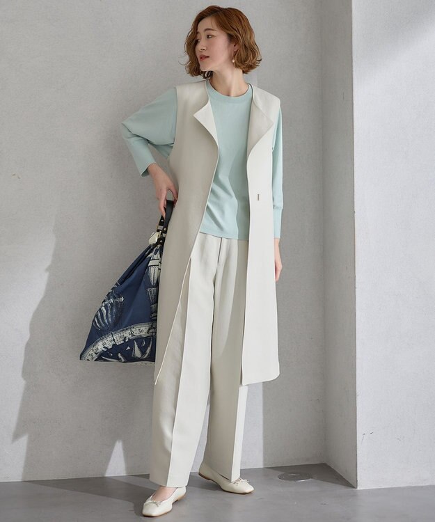 23区 S ハイカウントライトクロス ジレ ベージュ系