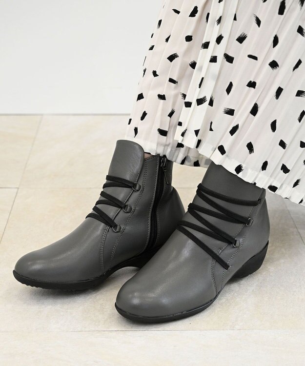 Pointer 本革防滑ショートブーツ グレー