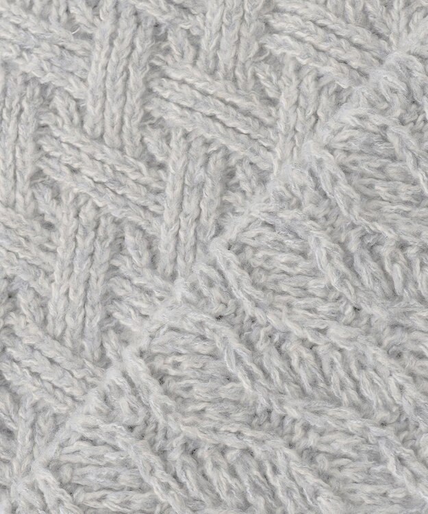 ANY SIS 【洗える】ミックスカラー ニット ライトグレー