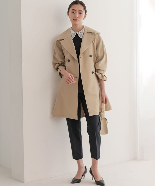 組曲 シュットクロステーパード パンツ ネイビー系