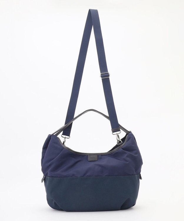 Y'SACCS シワナイロン2WAYトートバッグ Mサイズ ネイビー