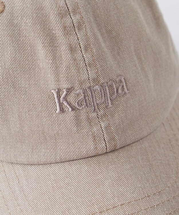 OP／FILA 【Kappa】ロゴ ヴィンテージ風キャップ グレー×ベージュ
