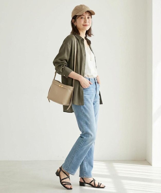 Pointer 日本製 本革ラインストラップサンダル ブラック