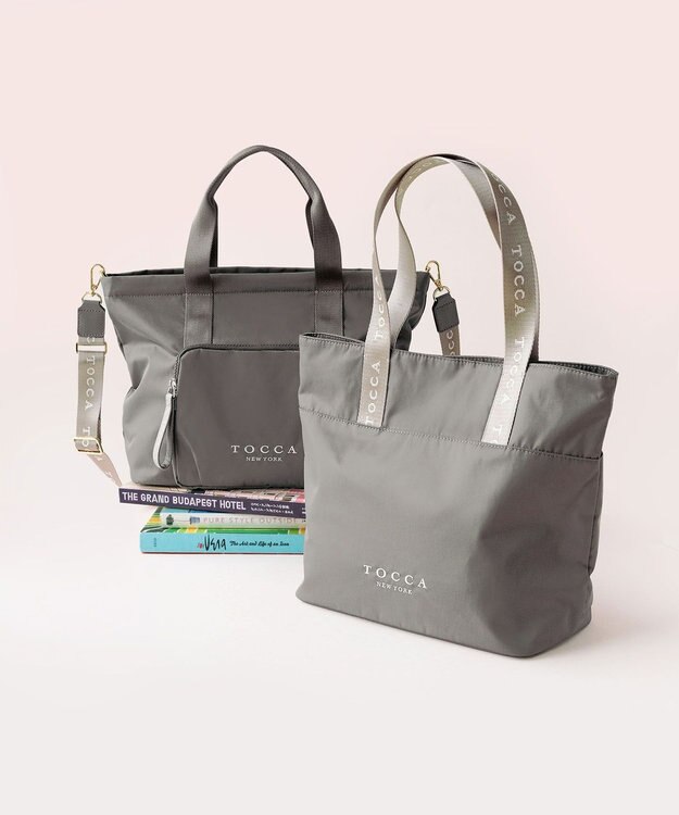 TOCCA 【WEB＆一部店舗限定】METRO NYLON TOTE L トートバッグ L ベージュ系