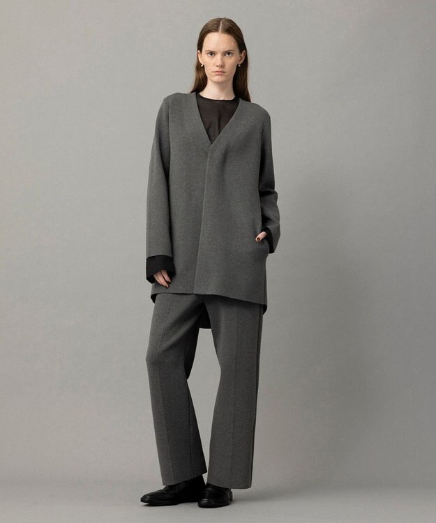 NAVE 【xNAVE】川上桃子コラボ ニットワイドパンツ グレー系