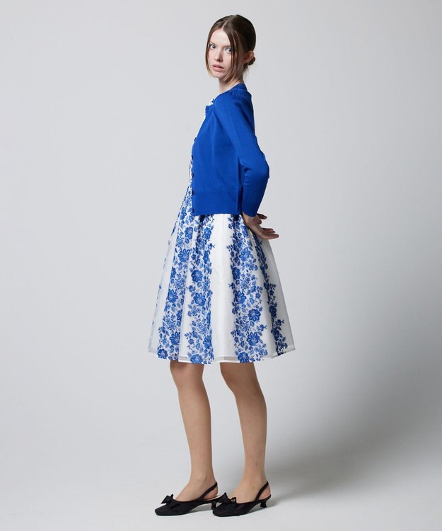 TOCCA 【洗える】BOW TIE KNIT カーディガン ブルー系