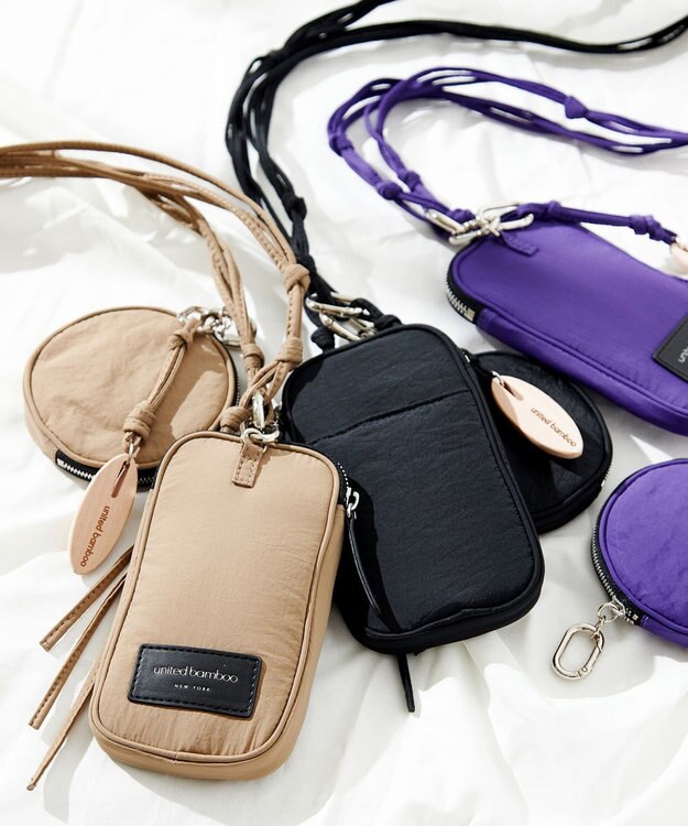 united bamboo 【辺見えみりさんコラボ】スマホポーチセット ベージュ系