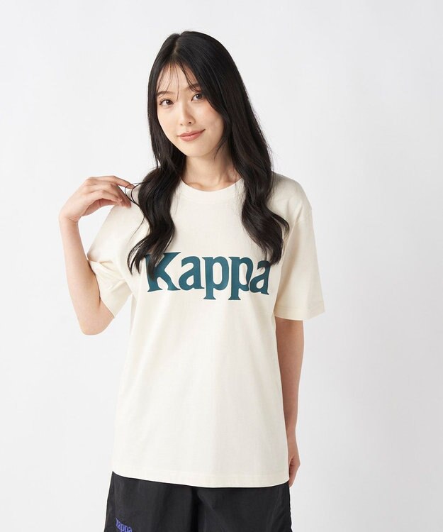 OP／FILA 【Kappa】ブランドロゴ Tシャツ オフホワイト