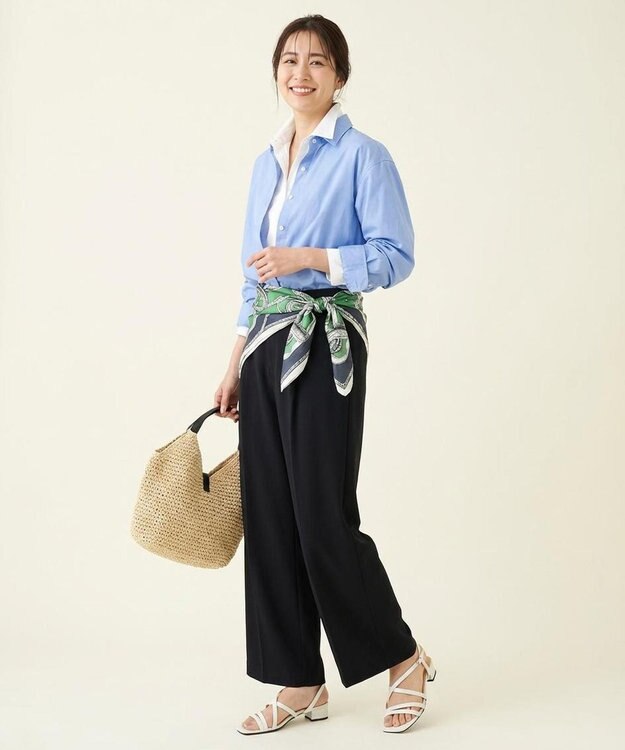 Pointer 日本製 本革ラインストラップサンダル オフホワイト