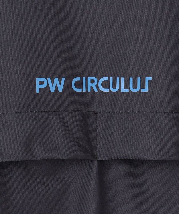 PW CIRCULUS 【吸水速乾 / 伸縮性抜群】【MEN】筆記体ロゴ COOLベンチレーションモック T ブラック系