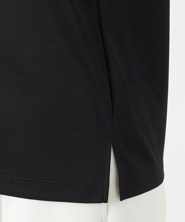 23区 【エステータ】スーピマコットン プレミアムジャージー ノースリーブTシャツ ブラック系