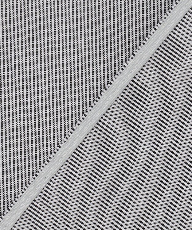 ICB 【CLASSY.1月号掲載・洗える】 クリーンブロード ボウタイブラウス ブラックストライプ系