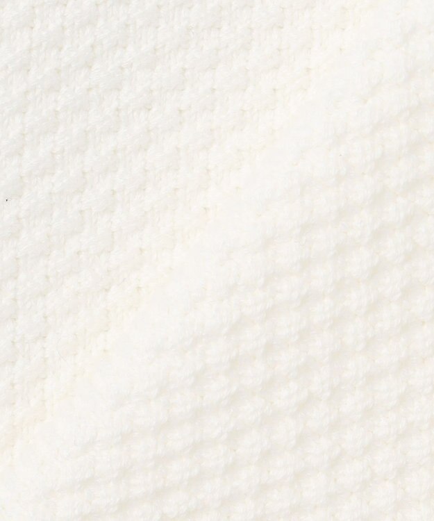 23区GOLF 【MEN】【洗える】ケーブル柄 ニットベスト ホワイト系