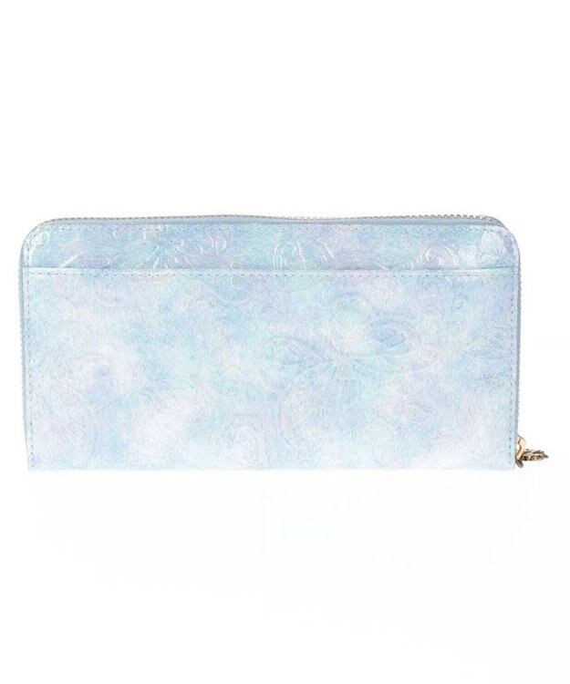 ANNA SUI パピヨン ラウンド長財布 ライトブルー
