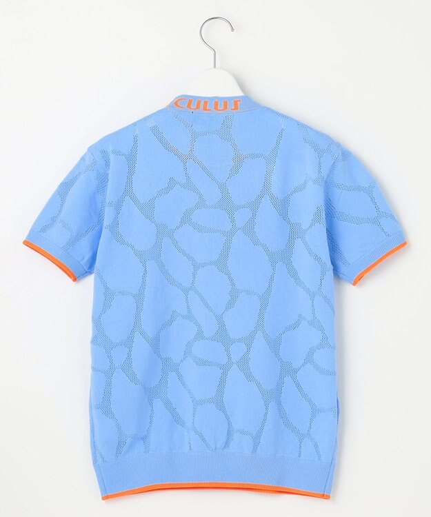 PW CIRCULUS 【WOMEN】ジラフメッシュ ニット ゴルフウェア レディース スカイブルー系