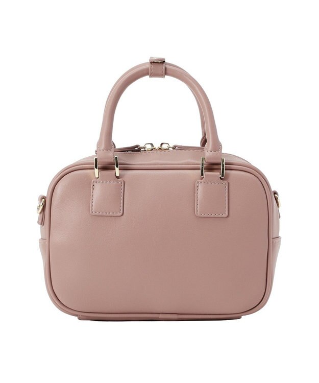 Maison de FLEUR チャーム付きワイドボストンバッグ Mocha