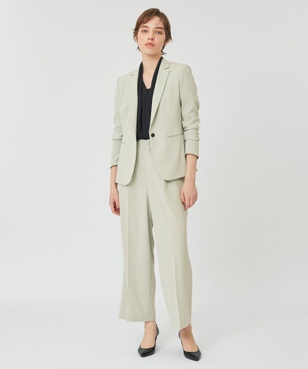 BEIGE， OLIVE / ロングスリーブブラウス Black