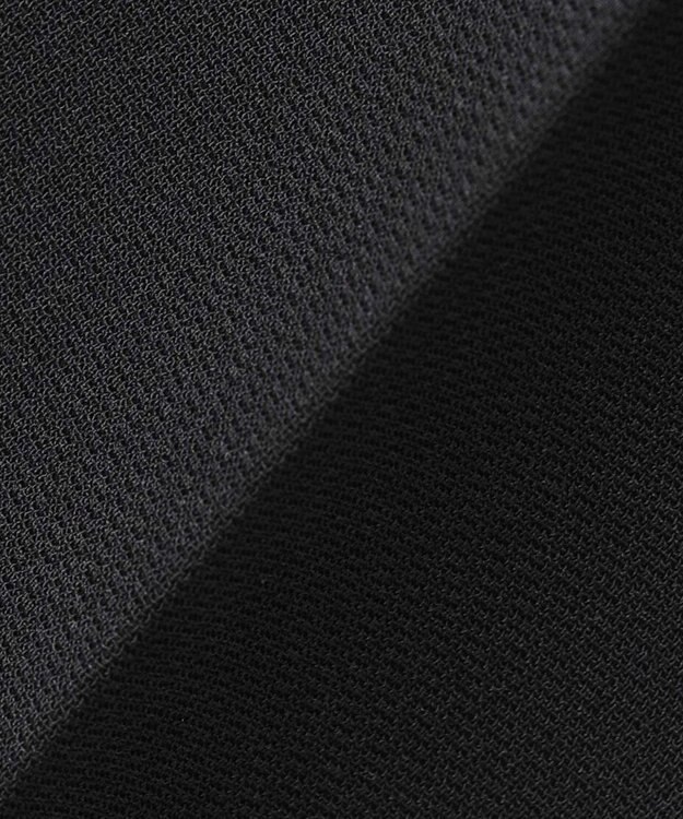 uncrave 【防シワ・洗濯機洗い可】ウォッシャブルダブルクロス テーパード パンツ ブラック