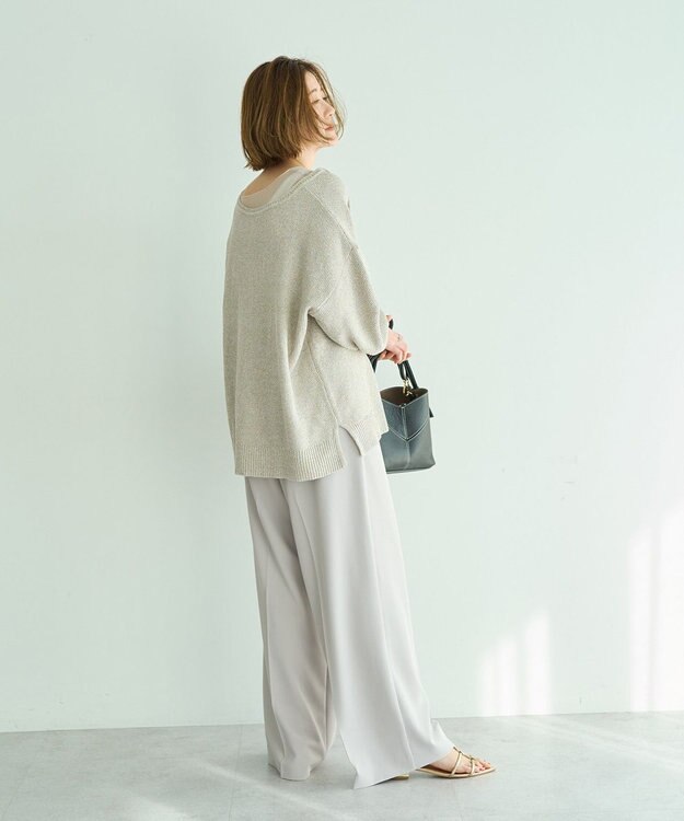 YECCA VECCA ワイドパンツ Gray Beige