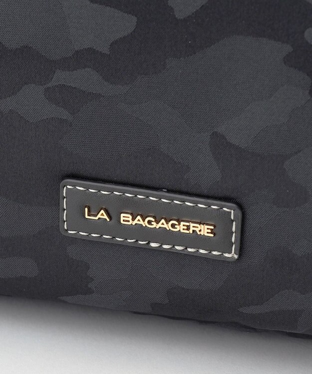 LA BAGAGERIE シャドージャカード リュックサック ブラック