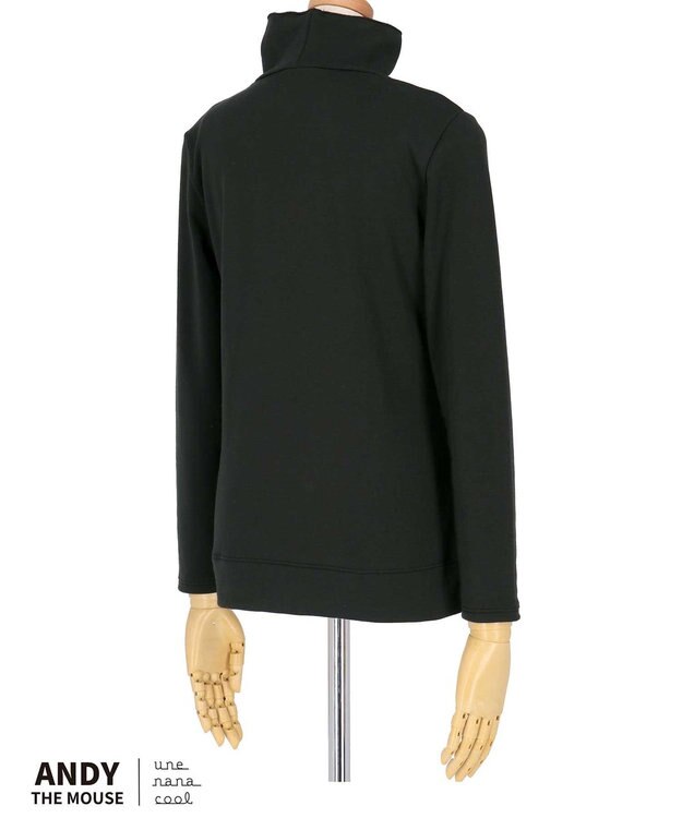 une nana cool MADE WITH ねずみのANDY 綿混裏起毛シャツ BL