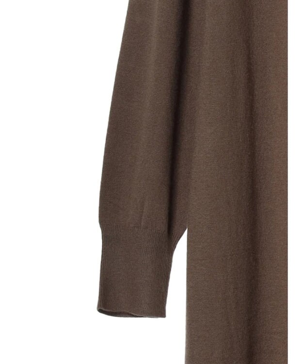 Green Parks もちやわ　ハイゲージニットワンピース Brown