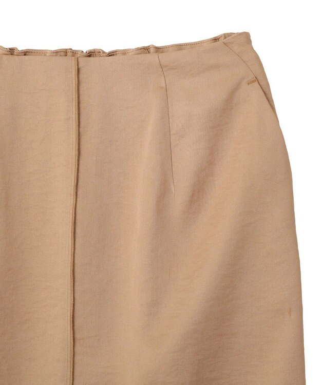 YECCA VECCA シャイニーツイルナロースカート Beige