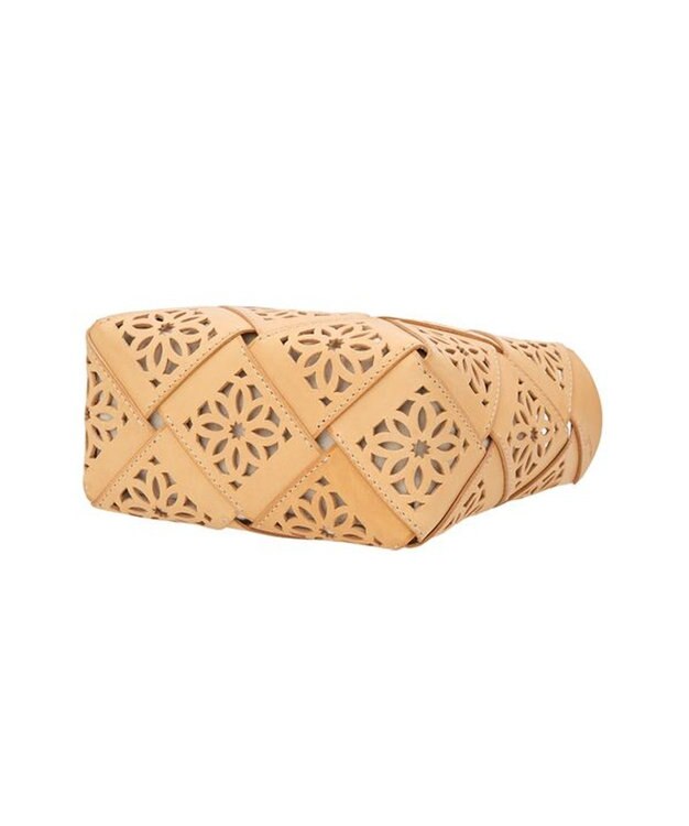 genten サスカットバスケット手提げバッグ＜S＞ ヌメベージュ