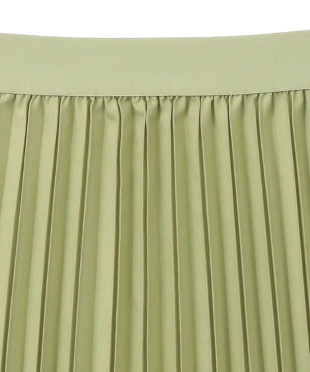 Green Parks 微光沢　プリーツスカート Mint