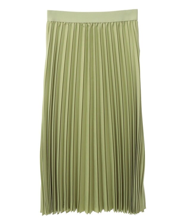 Green Parks 微光沢　プリーツスカート Mint