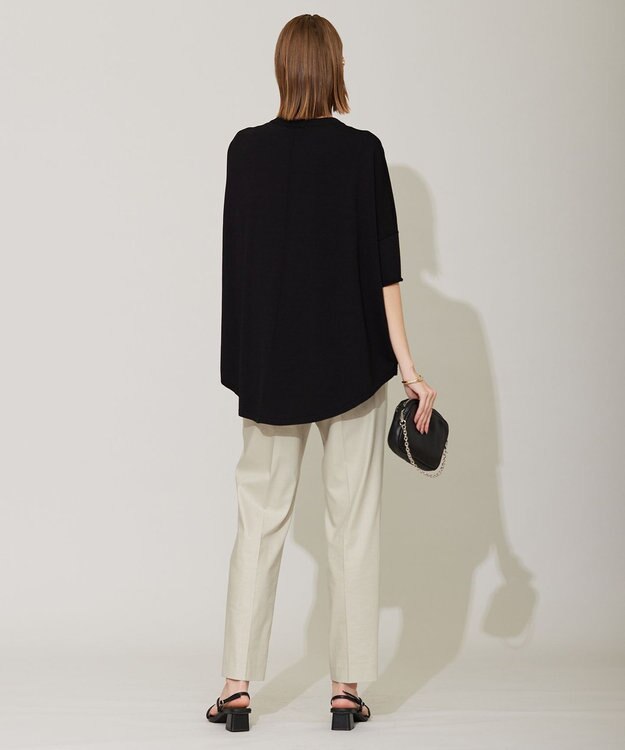 ICB 【接触冷感・洗える】エステルラミーチンツ テーパードパンツ ライトオリーブ系