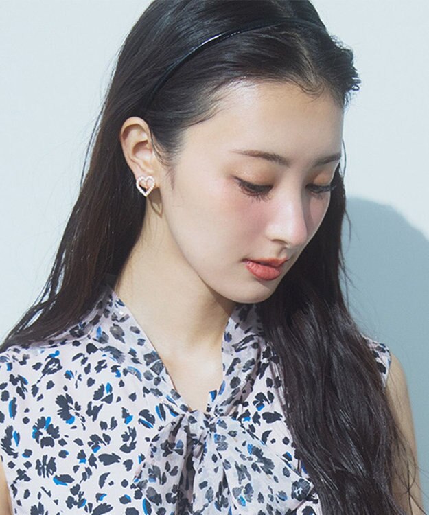 TOCCA WISH IN HEART EARRINGS イヤリング ローズ系