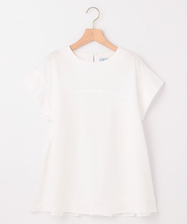 組曲 【WEB限定】コンシャスジャージー チュニックカットソー アイボリー系