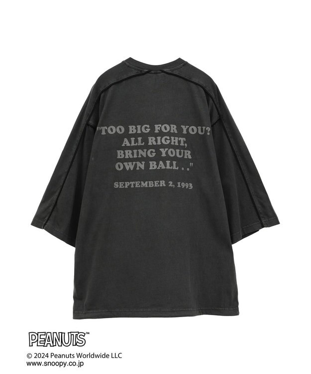 CRAFT STANDARD BOUTIQUE 【ユニセックス】PEANUTS/スヌーピー ゲームシャツTEE Charcoal Gray