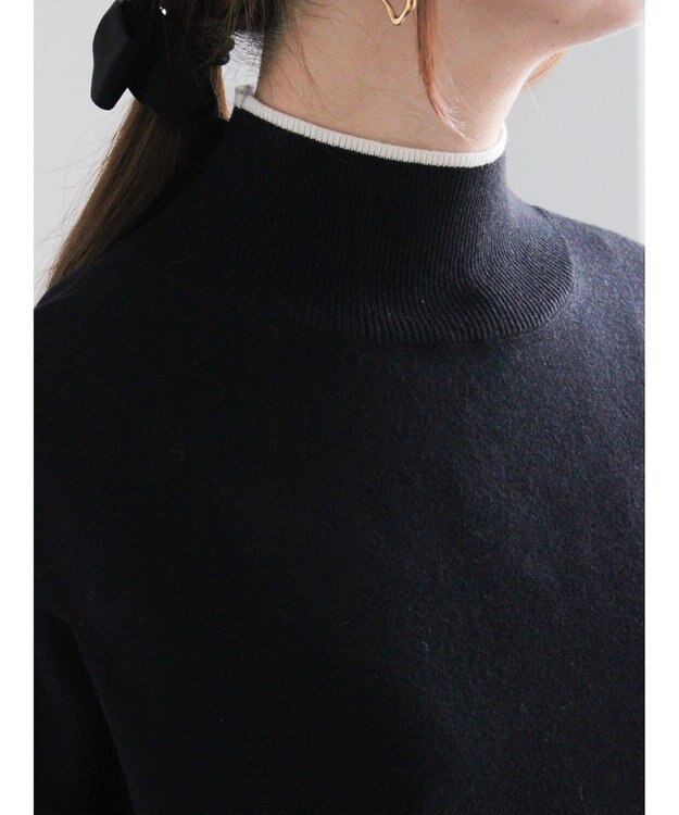 Te chichi バックパールニット ブラック