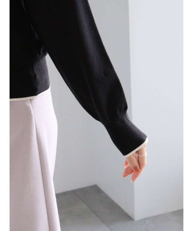 Te chichi バックパールニット ブラック