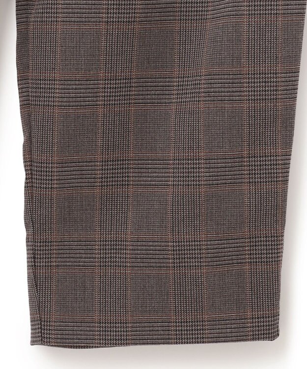 J.PRESS YORK STREET 【UNISEX】チェックテーパードパンツ ブラウン系3