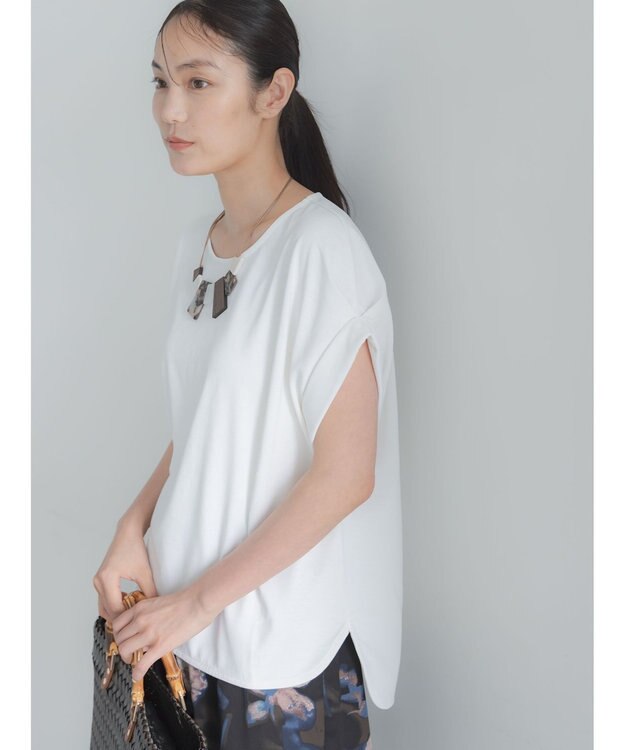 Te chichi 【多機能】ターンバックTEE オフホワイト