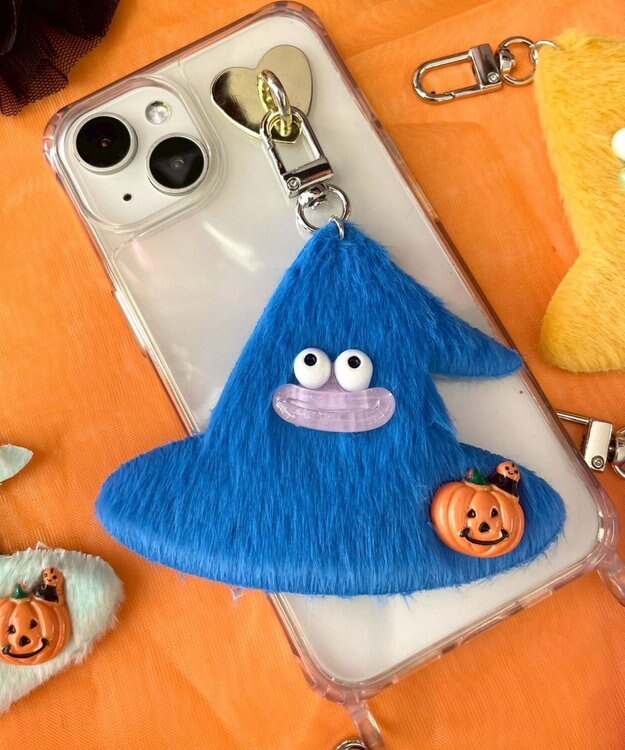 WEGO ミニトリックボウシモンスターぬいぐるみキーホルダー ブルー