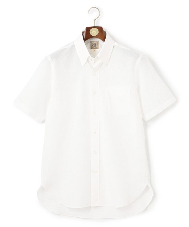 J.PRESS MEN 過酷な夏を乗り切るマストな1着！【 高通気性 / 軽量 / ノンアイロン / 撥水】【BEAT HEAT SYSTEM】半袖シャツ / B.D. ホワイト系