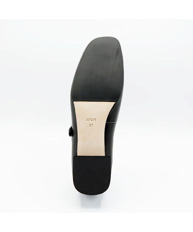 APOM 本革オブリークトゥメリージェーン 20 ブラック