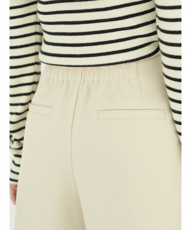 earth music&ecology フロントジップショートパンツ Beige