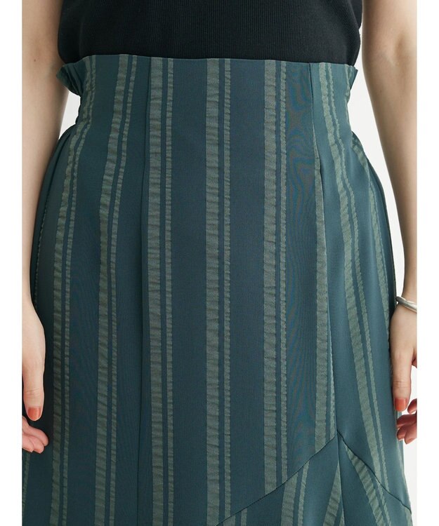 Green Parks ・ＥＬＥＮＣＡＲＥ　ＤＵＥ　ストライプマーメイドスカート Green