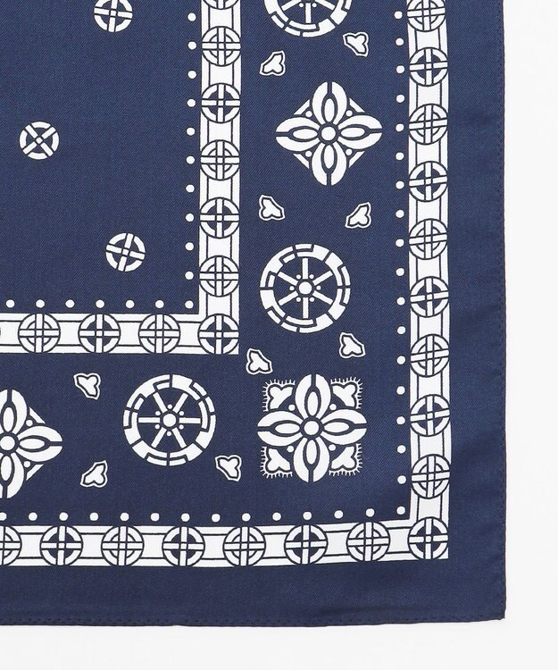 JOSEPH HOMME シルクバンダナ ネイビー系