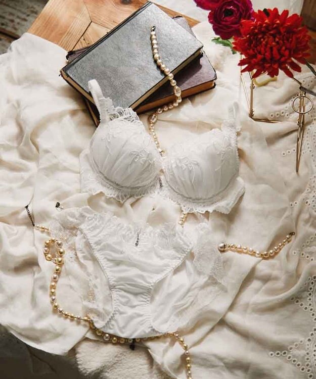 San-ai Resort（三愛水着楽園） 【エレガントコレクションPremium2312】単品ブラHIカップ ホワイト