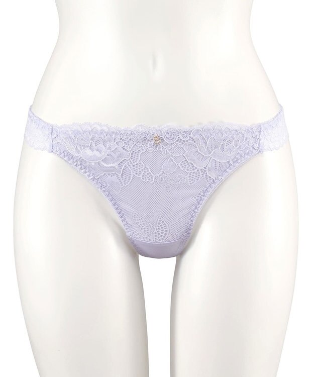 San-ai Resort（三愛水着楽園） 【northerly bra フィットシリーズ 谷間メイク】 カシュクールレースモールド Tバックショーツ M 【northerly】 ブルー