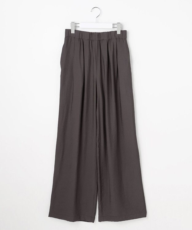 自由区 S 【SHIHOさん着用・ご好評アイテム・新色追加・セットアップ対応】エアリーツイルワイド パンツ ［新色］ブラウン