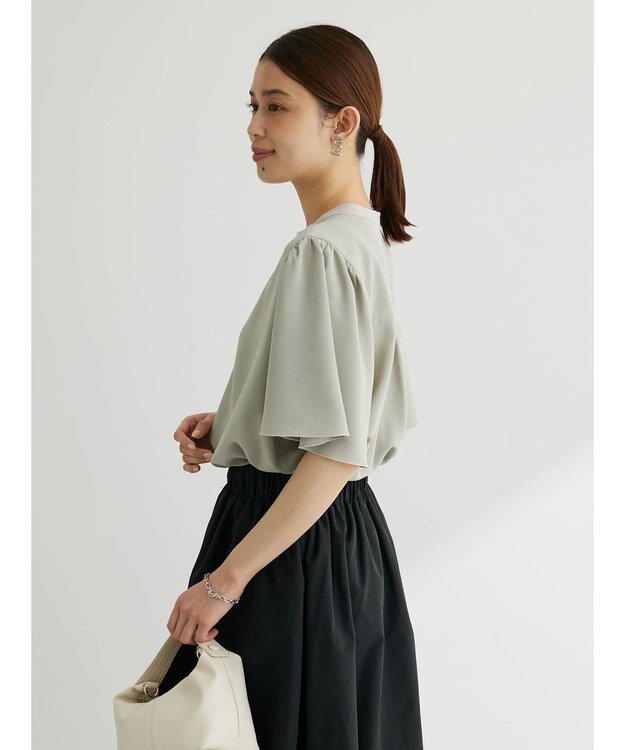 Green Parks ・ＥＬＥＮＣＡＲＥ　ＤＵＥ　バイカラーブラウス Off White